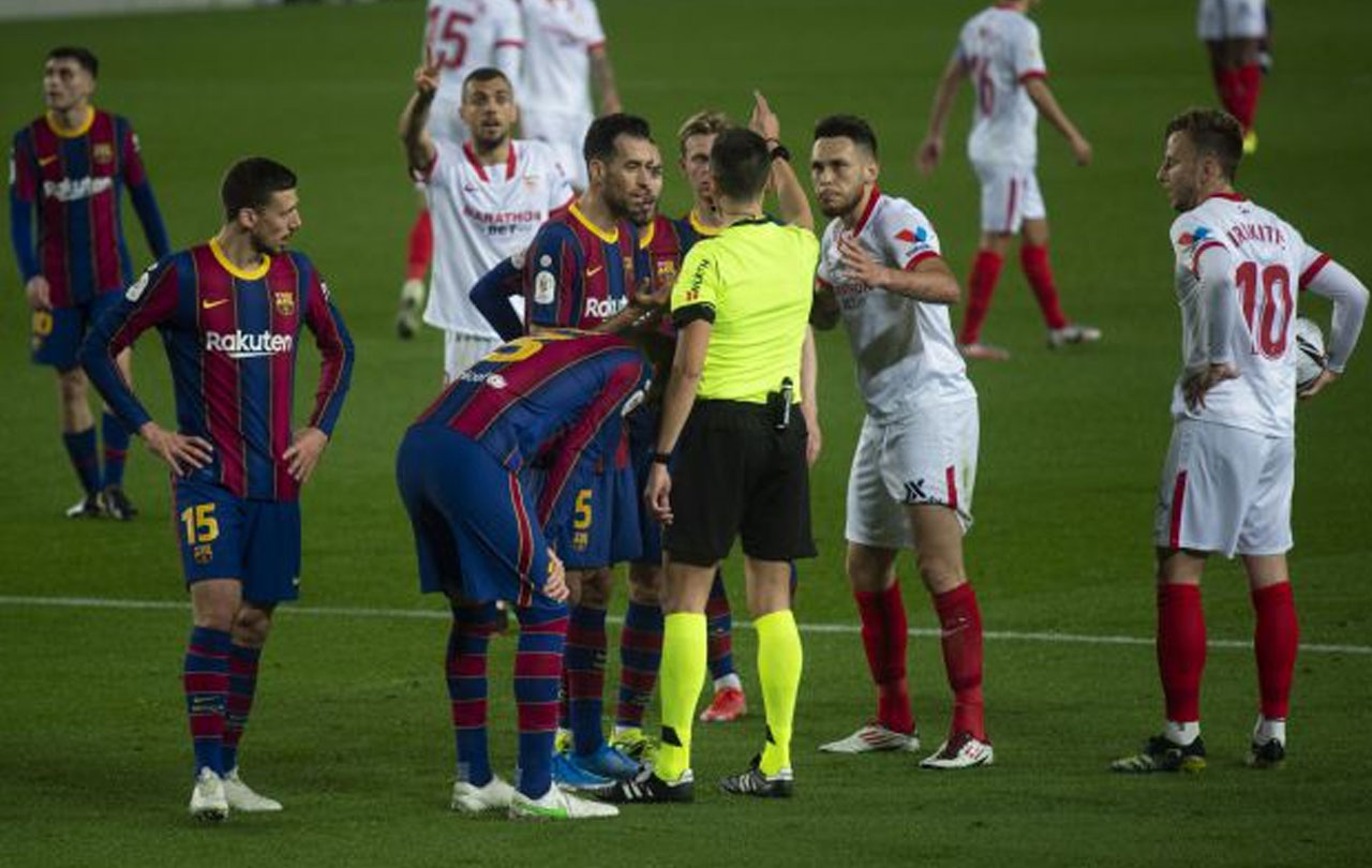 Bronca gorda en los vestuarios del Barça-Sevilla: “Me cago en la p….” 