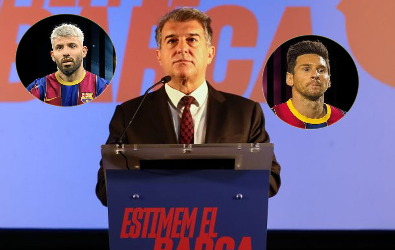 Exclusiva: el proyecto de Laporta pasa por hipotecar al Barça con Messi y el Kun Agüero