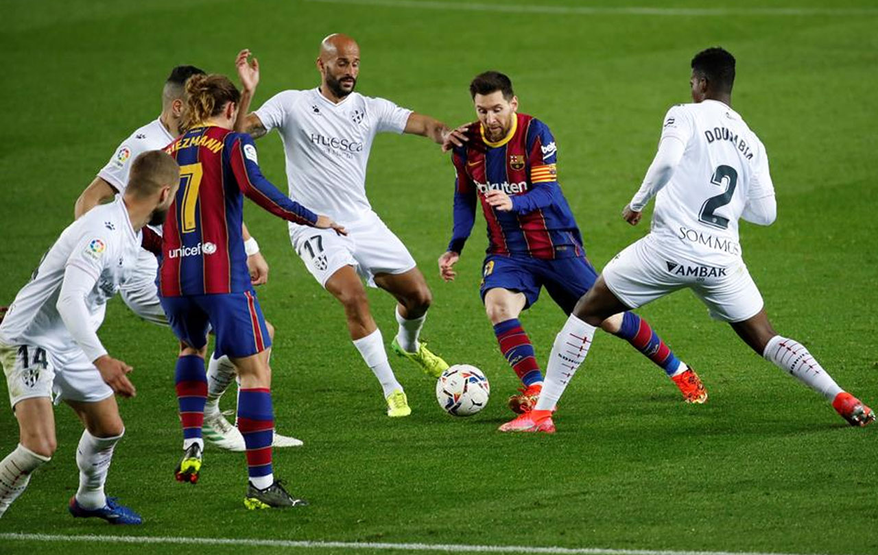 Enfado brutal de Messi, Griezmann y De Jong antes del Barça-Huesca 