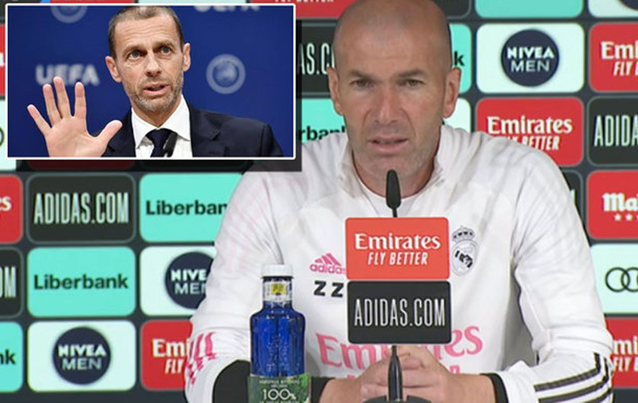 Zidane le responde a la UEFA: “Tenemos derecho a jugar la Champions, es absurdo”